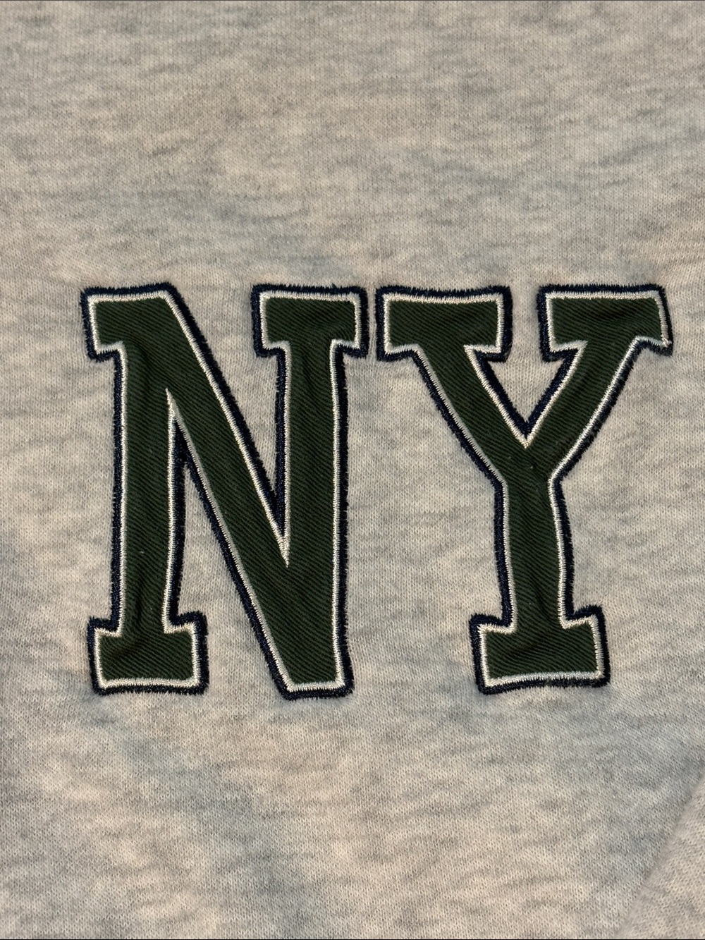 Hollister Light Heather Gray NY Zip-Up Hoodie Boxy Crop Fit - Picture 3 of 6